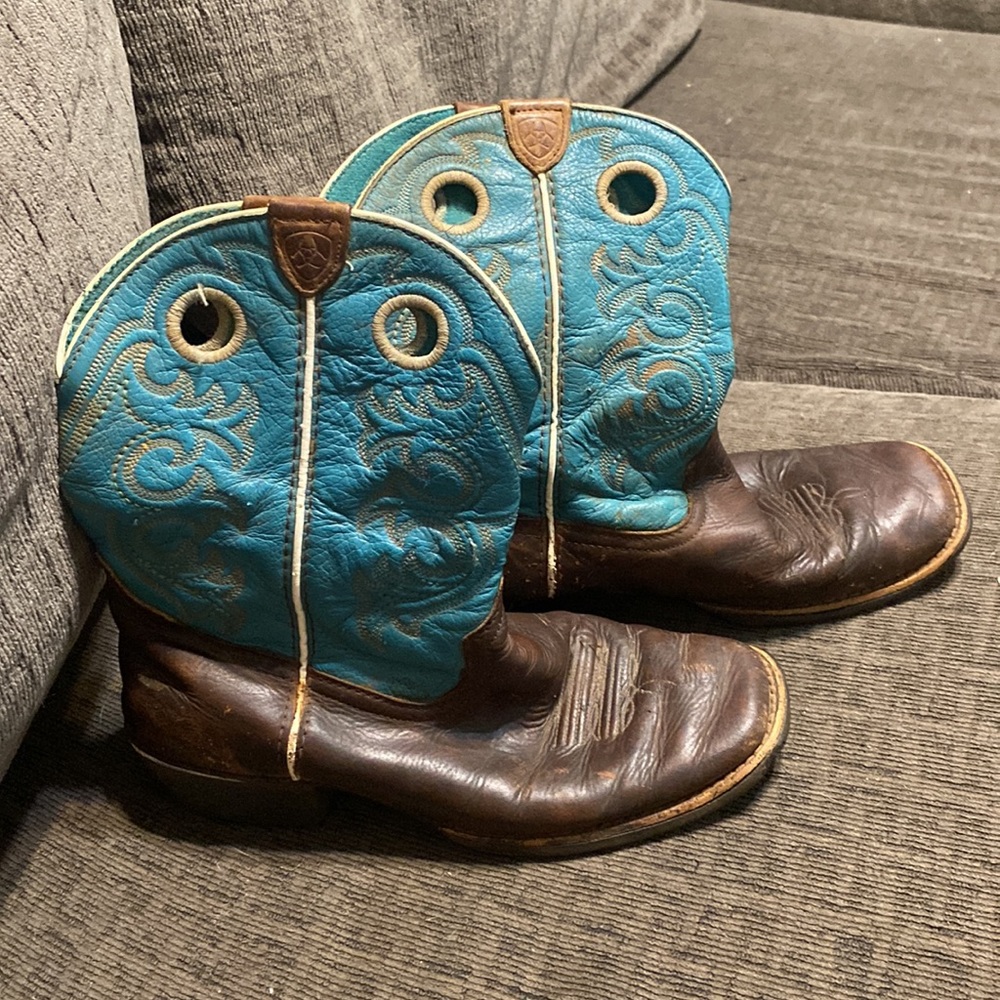 Teal Cowboy Boots (Used)